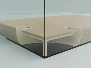 Underground corner tunnel for aquarium/ fish tank