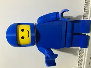 Spaceman Helmet for Mega Lego-like Minifigure (10:1 scale)