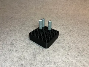 Battery holder for 25 AAA batteries