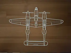 P38 Lightning Wallart