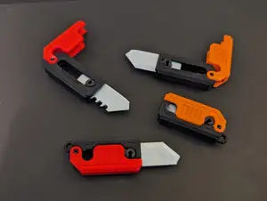 Gravity Knife Fidget Toy. Fully 3D Printed. Regular and KeyRing.