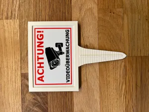 Sign holder for stickers 75 x 50 mm