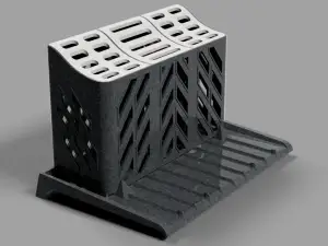 Remix for cutlery drying rack , Split Objects