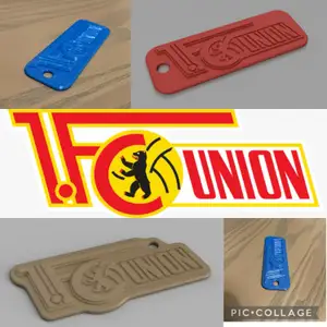 1. FC Union Berlin Soccer Club keychain keyring