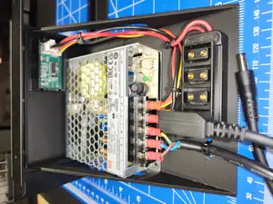 2U 19 inch rack front panel mount for mean well LRS-75-5 power supply
