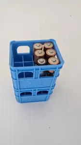 Stackable beer crate for batteries