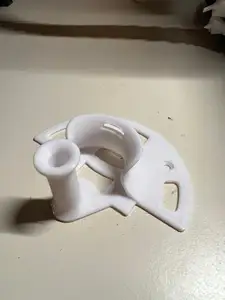 CPAP Holder with strap holes and command hook plates