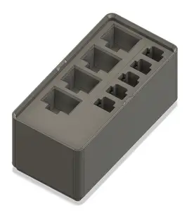 Gridfinity box for BambuLabs X1 Carbon Spare parts