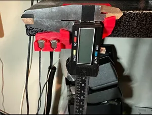Digital Caliper Metal Shelf Mount with battery storage (Gladiator GearWall type shelf)