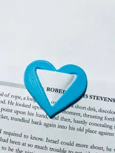 Heart shaped bookmark