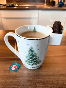 comfy tea cup cookie holder or tea bag holder