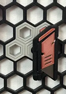 HexWall holder for Keychain Knife - Utility Blade Holder - Paper Cutter
