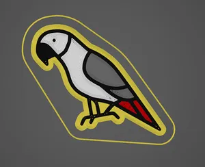 Parrot keychain