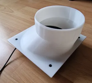 Ventilation - Adapter 140mm fan to 100mm pipe - 140 mm Lüfter auf 100 mm Rohr