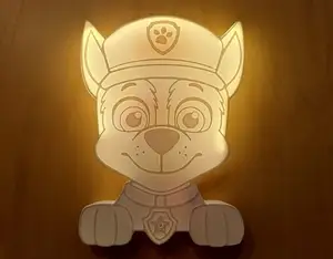 Lampička Tlapková patrola / Lamp Paw Patrol - Chase's face