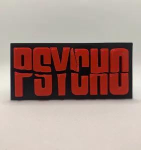 PSYCHO movie logo wall plaque art