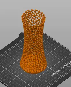 Voronoi vase for dried flowers