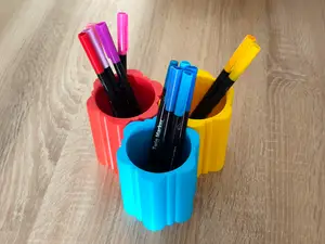 Flower pencil holder - Organizer for colored pencils, markers or makeup