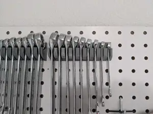 peg board wrench holder