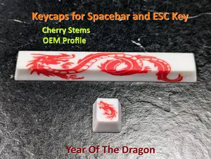 Dragon Keycaps for Spacebar and ESC-Key