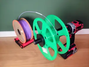 Simple Filament Respooler For Drill