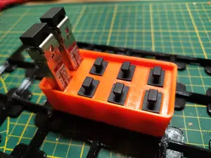 Gridfinity 8 SFP+/SFP28 Fiberoptic Transceiver holder
