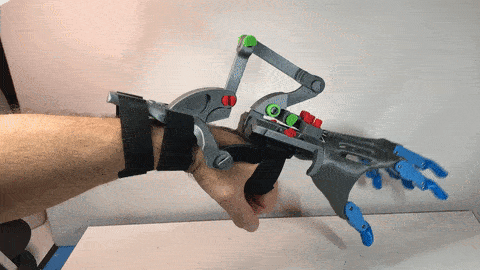 Adapters to attach Prosthetic Hand to Black Ram Mount and updated Pins