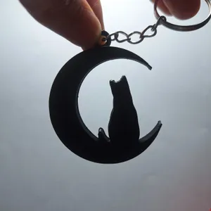 Llavero Gato en la Luna