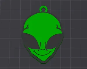 paul the alien keychain / necklace charm(free for commmercial use)
