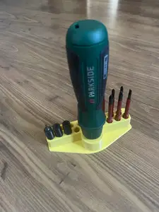 Stand for Parkside PASD 4 B2 screwdriver and 16 bits