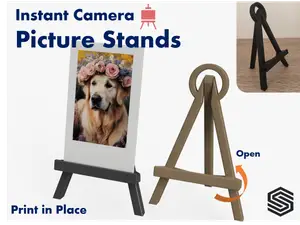 Designer Picture Stand - Easel Style | Print-In-Place