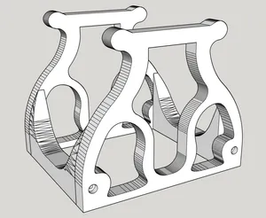 Stand support for EUC Inmotion v10/v10f (only 4x phillips screws required)
