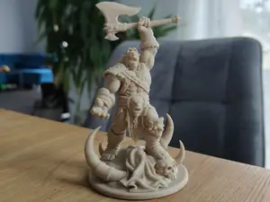 Crawling orc standing on demon skull WoW Warcraft