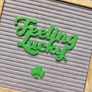"Feeling Lucky" Letter Board Decor