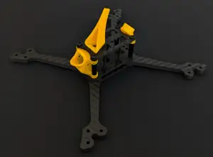 TPU parts for the Tressym Serval 5-inch racing drone frame