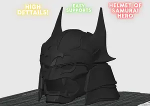 Samurai helmet superhero
