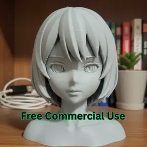 Anime Girl Face – Head Only