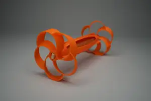 Underwater Torpedo with Toroidal Propellers and Rubber Band Motor