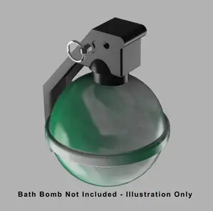 Bath Bomb Decor - Grenade Topper