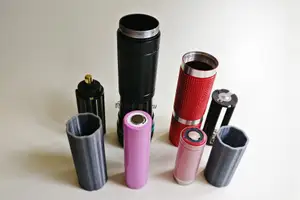 Flashlight adapter 3xAAA to 18650 & 18500