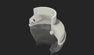 Small pipe cover (Pipe rosette) for radiators or 24mm pipes