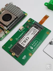 Raspberry Pi 5 & Pineberry Pi BM1L Bottom NVME HAT Housing by Nerdiy.de