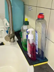 soap bottle dish / sink drip guard