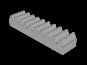Lego Compatible (3743.dat) Technic Gear Rack 1 x 4