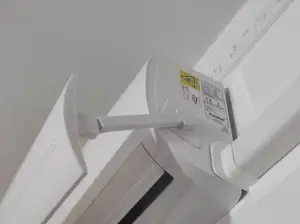 Hook for air-conditioner barrier deflector
