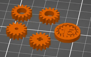 Gear Lego Technic Compatible - 15 Teeth