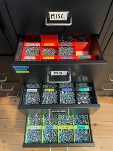 Sorting Boxes for IKEA Helmer Cabinet