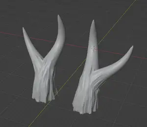 Y-shaped deer horns for cosplay