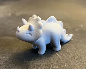 Cute Stylized Triceratops Dinosaur Toy