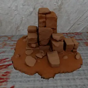 Support Free Sandstone Rock Formation FDM Fastprint Desert Terrain